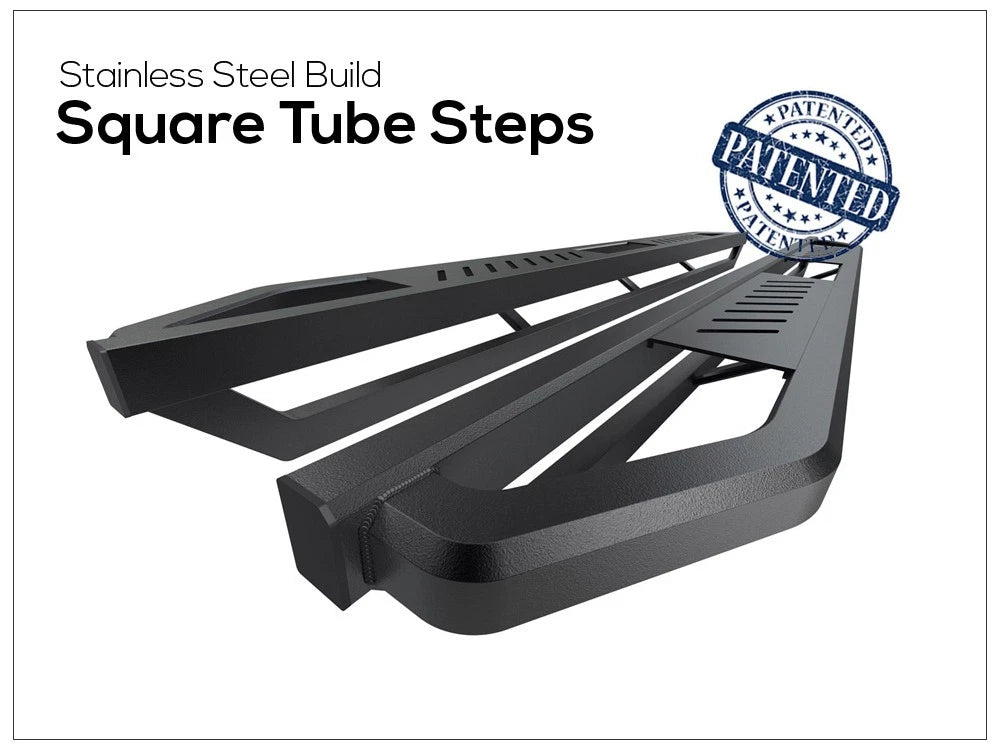 6.5" Steps Side Armor Square for Jeep Liberty (2008-2013)