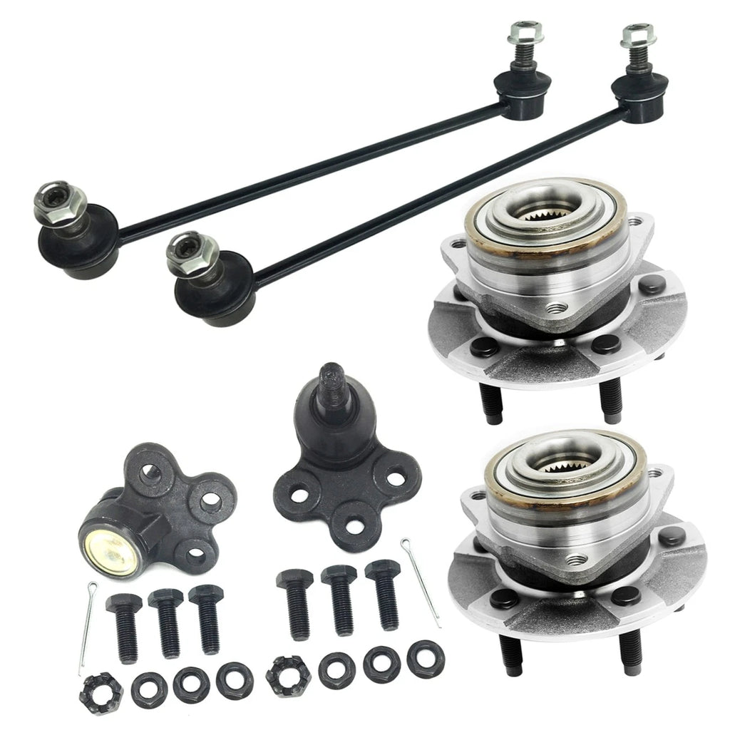 Wheel Hub w/o ABS + Sway Bar Ball Joint Kit for Equinox Torrent (2005–2006) 513190