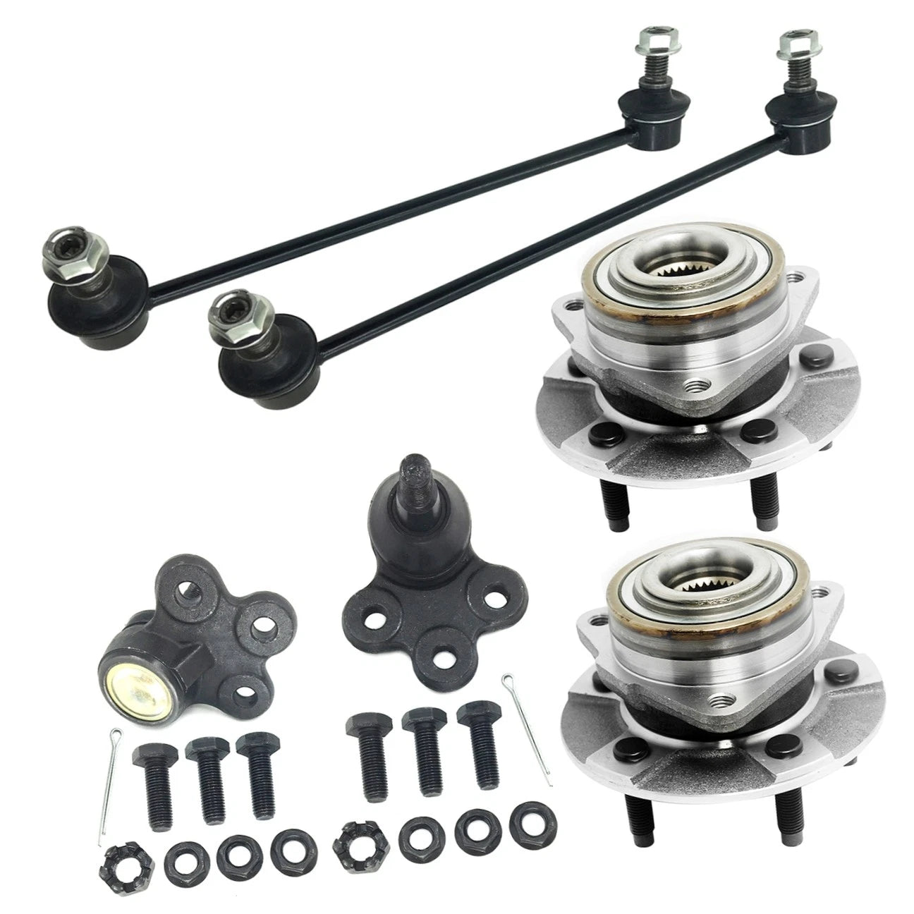 Wheel Hub w/o ABS + Sway Bar Ball Joint Kit for Equinox Torrent (2005–2006) 513190