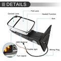 Tow Mirrors for Dodge Ram 1500 with LED Turn Signal Light Silver Tone (2009-2018)