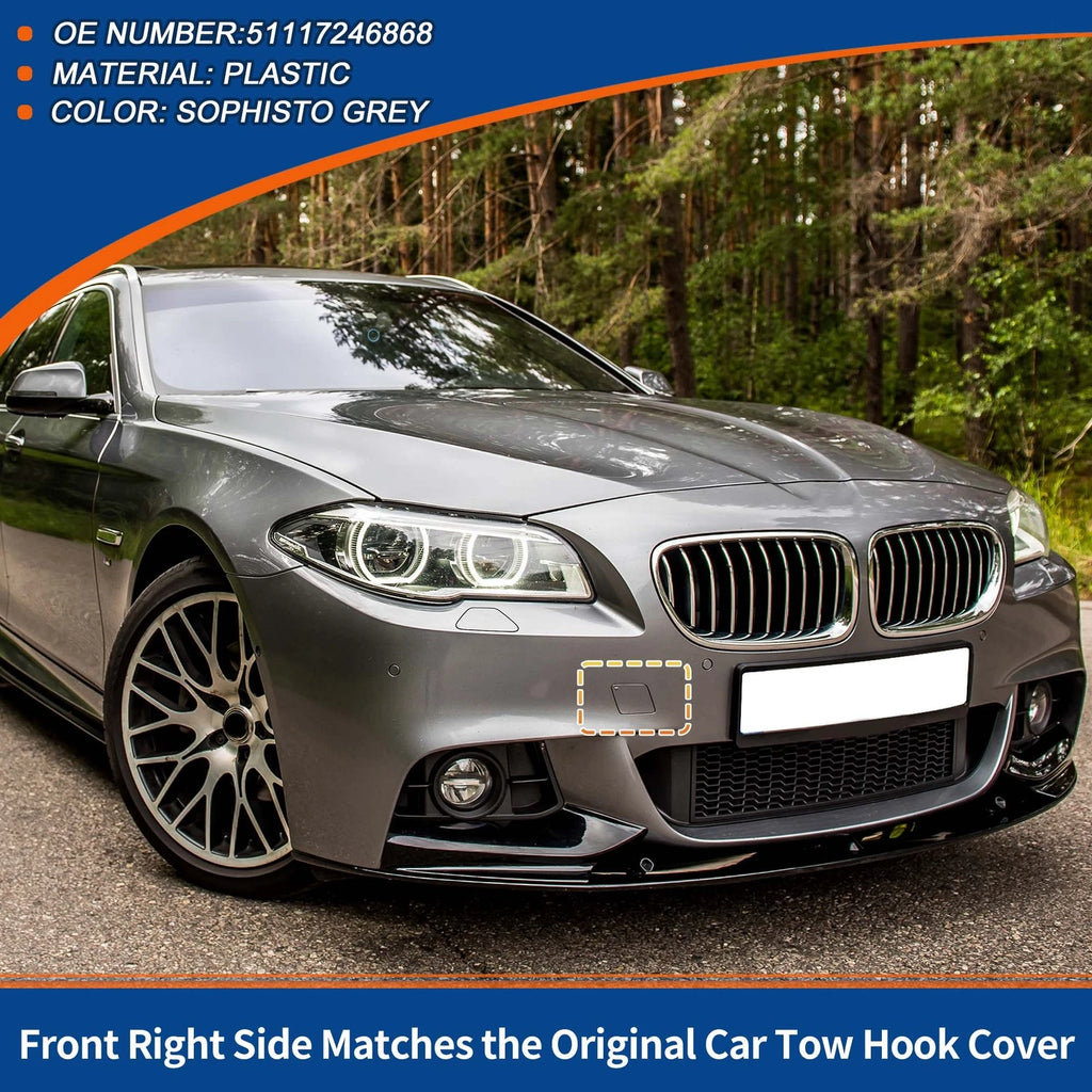 Tow Hook Cover for BMW (2011–2017) No. 51117246868 Sophisto Grey