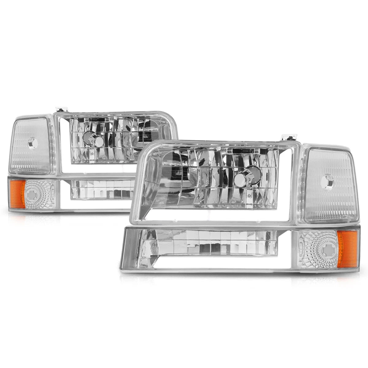 LED Sequential Black/Amber Bumper Turn Signal Lights for Express Savana (2003–2023)
