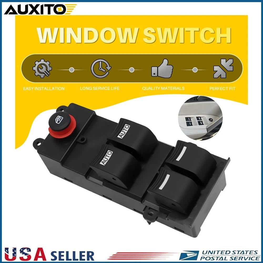Front Left Driver Power Window Master Switch for Honda Acura MDX (2007–2013) 14Pin