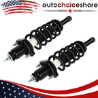 Set of 2 Rear Shocks Struts & Coil Spring Mounts for Dodge Journey (2009–2010)