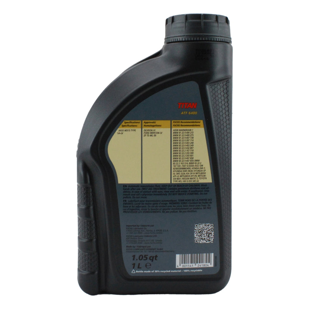Fuchs TITAN ATF 6400 Transmission Fluid 1L for Acura BMW Ford VW (2010–2023)