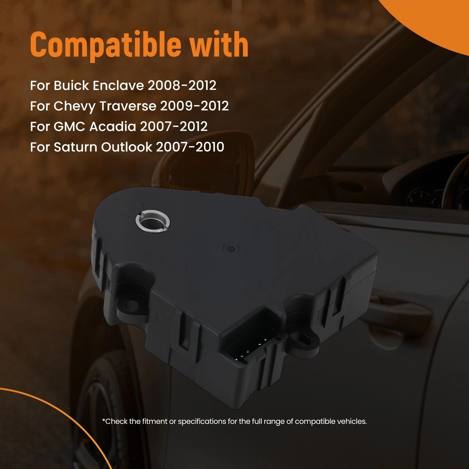 Heater Blend Door Actuator for Buick Enclave, Chevy Traverse (2008–2012) 604-140