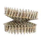Set of 7200 Galvanized Coil Roofing Nails 3/8" Head Diameter 15 Degree