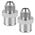 2X SBC 10AN Valve Cover Adapter Aluminum Fittings for Push-In Grommet
