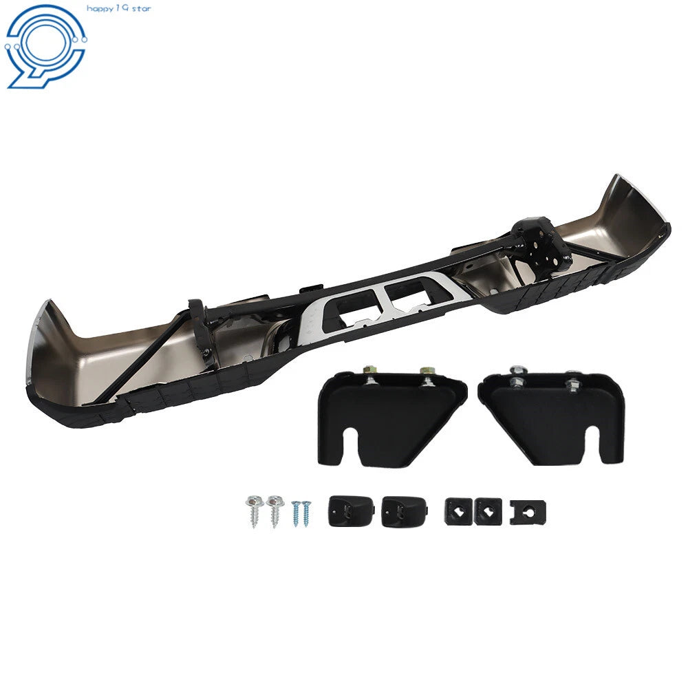 Chrome Rear Step Bumper for Toyota Tundra (2007–2013) with Sensor Holes