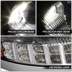LED DRL + Sequential Turn Signal Headlight for Volvo VN VNL (2004–2018)