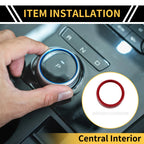 Gear Shift Control Switch Knob Cover Ring for Ford Maverick (2022) Red