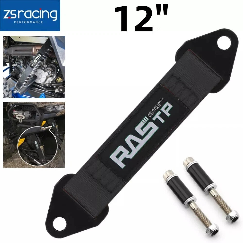 Set of 2 Limit Straps for Hot Racing Shock Suspension 12" Black Webbing
