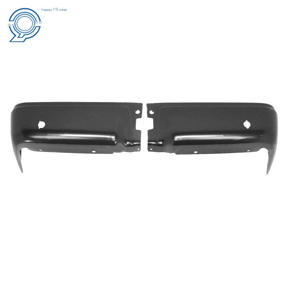 Set of 2 Steel Rear Bumper Ends for Ford F150 (2009–2014) Black Primered