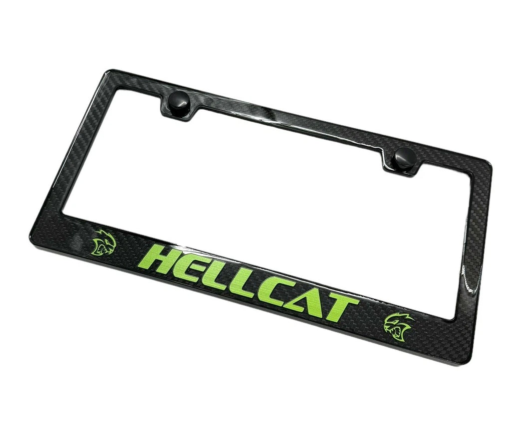 ABS Carbon Fiber License Plate Frame for Dodge Charger Challenger (2015–2023)