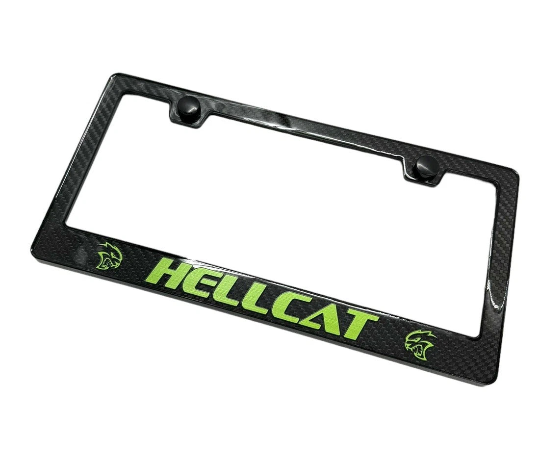 ABS Carbon Fiber License Plate Frame for Dodge Charger Challenger (2015–2023)
