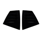 Pair Gloss Black Rear Window Louver Shutter Cover for Subaru WRX STI (2014–2021)