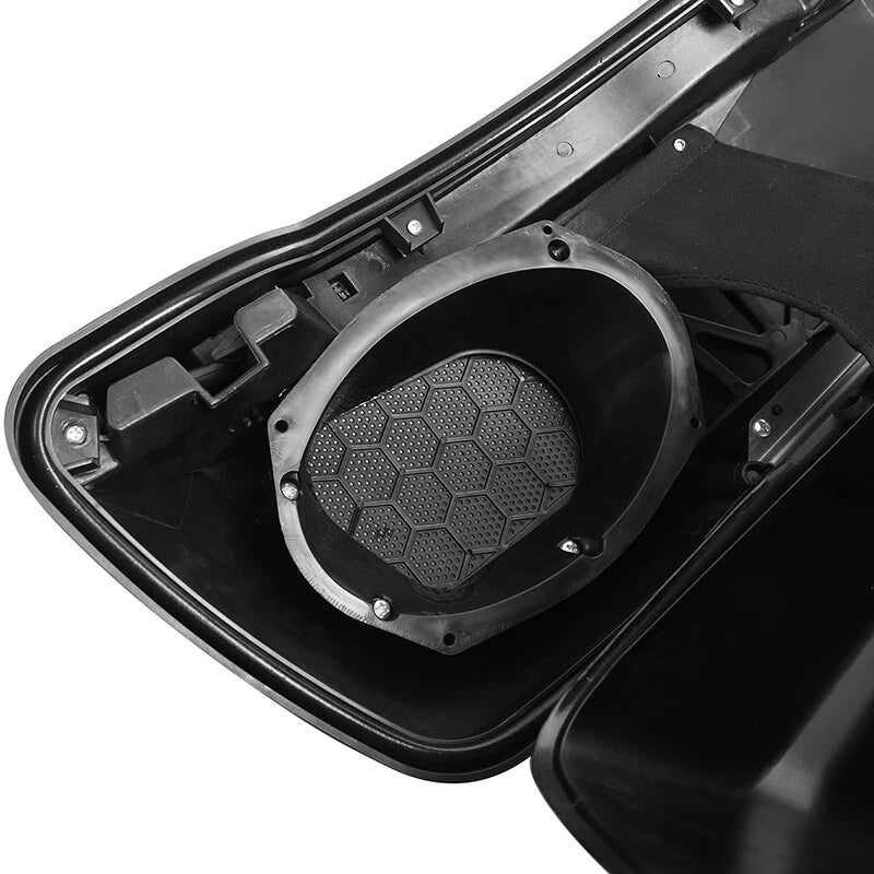 4" Stretched Saddlebag Speaker Lids Tray Organizer for Harley Touring (2014–2023)
