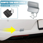3C8807441A Rear Bumper Tow Hook Cover for Volkswagen Passat CC (2013–2017) Silver Tone
