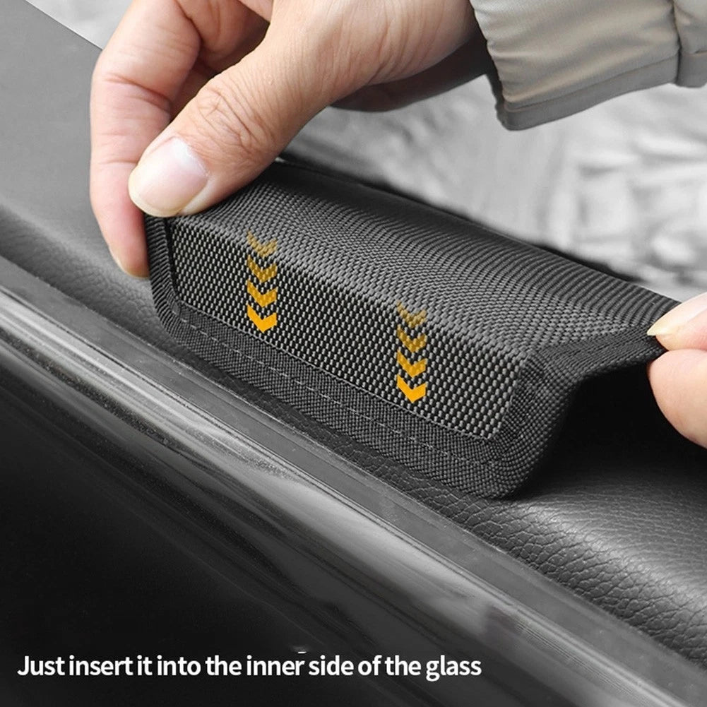 Car Window Storage Bag for Vehicle Side Door Organizer (Leather, Waterproof)