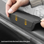 Car Window Storage Bag for Vehicle Side Door Organizer (Leather, Waterproof)
