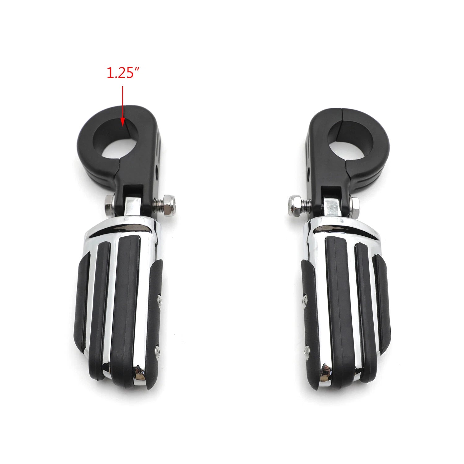 HTTMT 1.25" Pilot Foot Peg Footrest P Clamp for Honda GL1800 1500 (2001–2017)