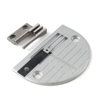 Set of 1 Flat Car Anti-Crease Needle Plate & Feed Dog for Juki DDL-5550, 8300