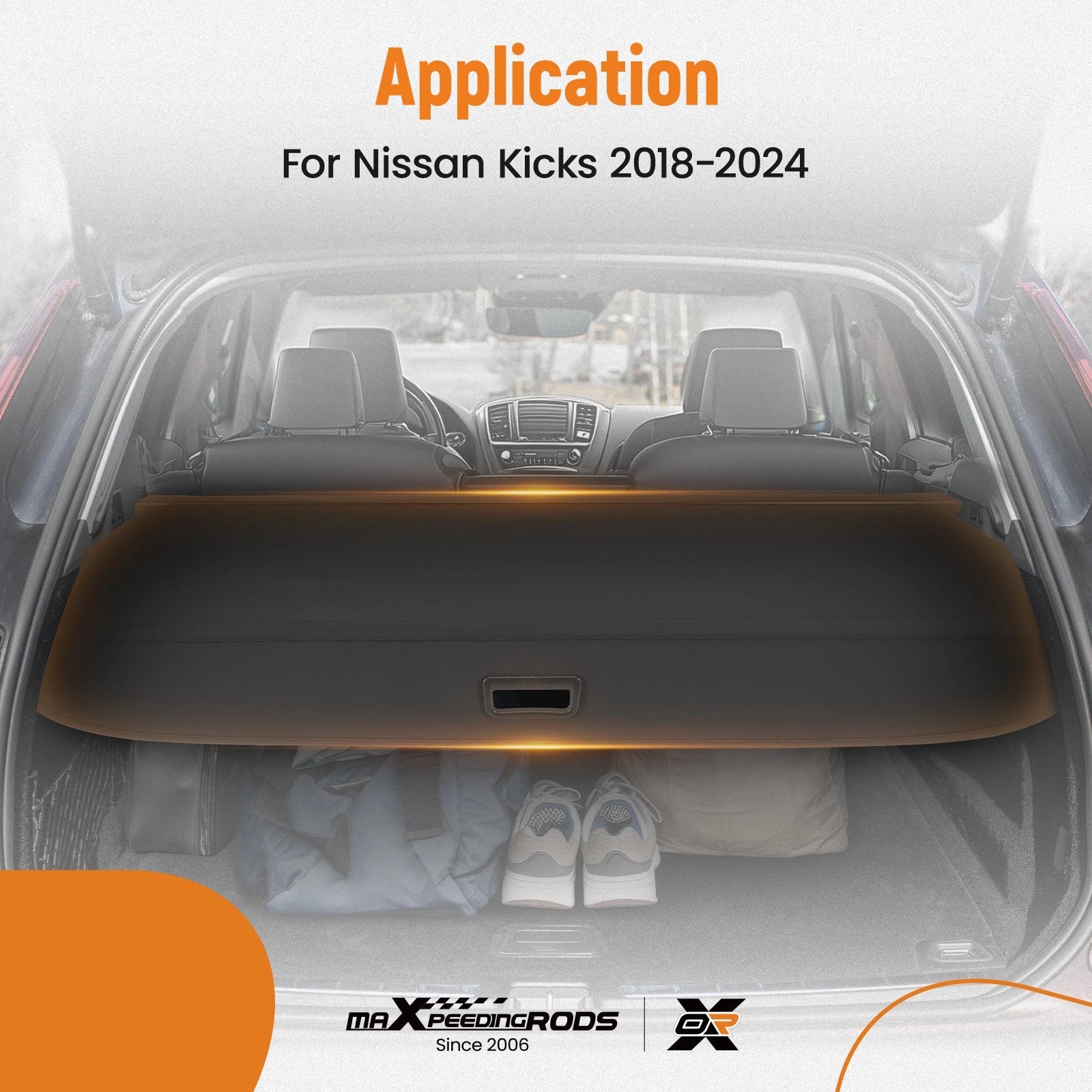 Parcel Shelf Cargo Cover for Nissan Kicks (2018–2024)
