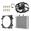 Aluminum Radiator & Cooling Fan for Polaris Sportsman 700 800 EFI (2004–2014)