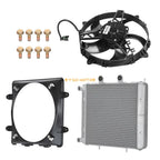 Aluminum Radiator & Cooling Fan for Polaris Sportsman 700 800 EFI (2004–2014)