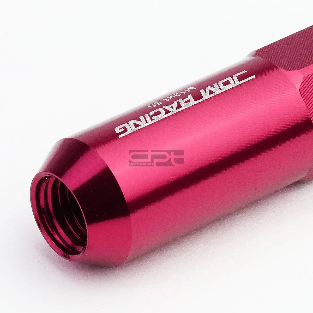20 PCS M12X1.5 107MM Tall Pink Aluminum Spiked Lug Nuts + Adapter