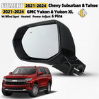 Side Mirror for Chevy Suburban Tahoe & GMC Yukon (2021–2024) Left w/BSD 6 Pin