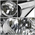 Headlight Set for Honda Accord Sedan (2008–2012) Black Housing Clear Corner