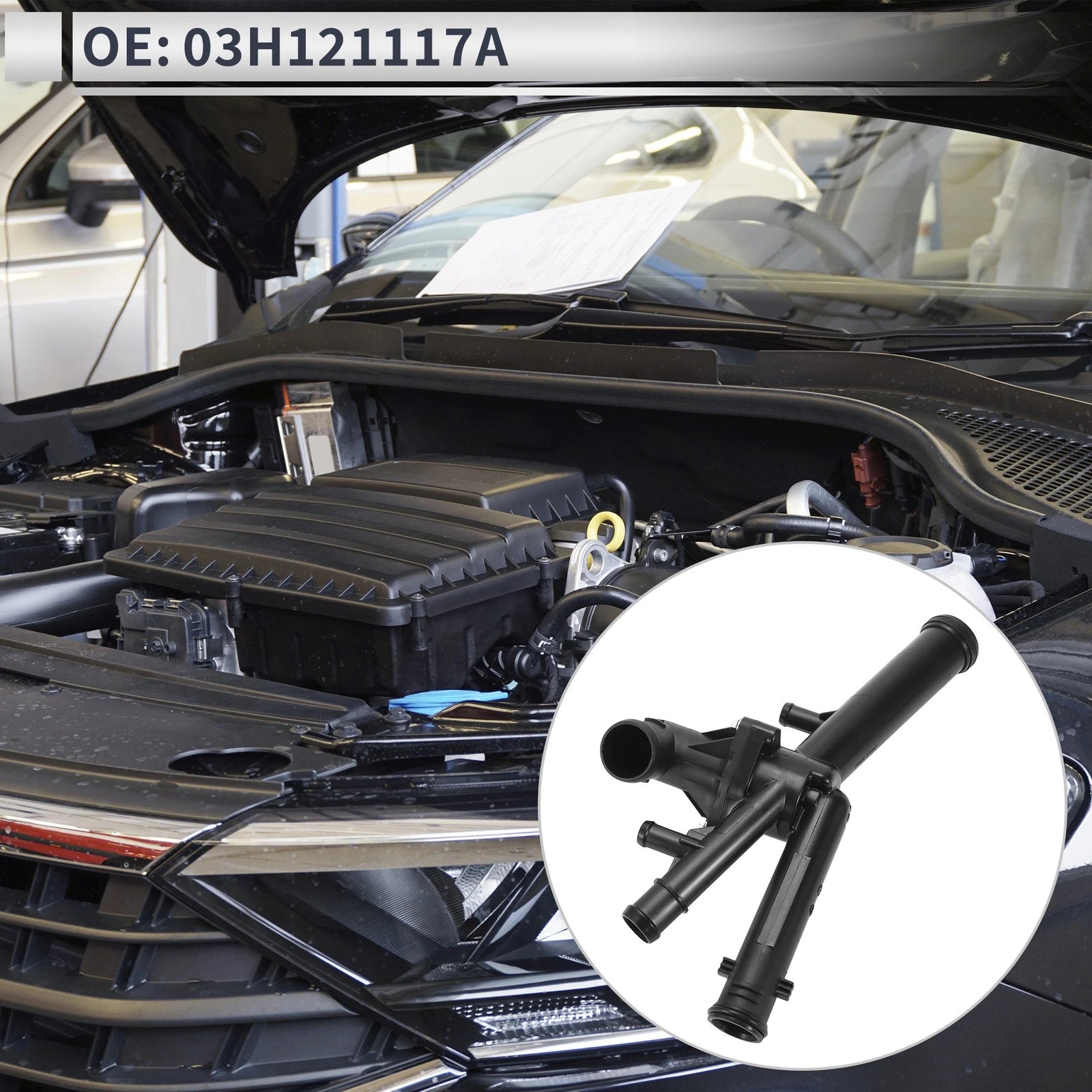 Engine Coolant Thermostat Housing Assembly for Audi Q7 3.6L (2007–2010)