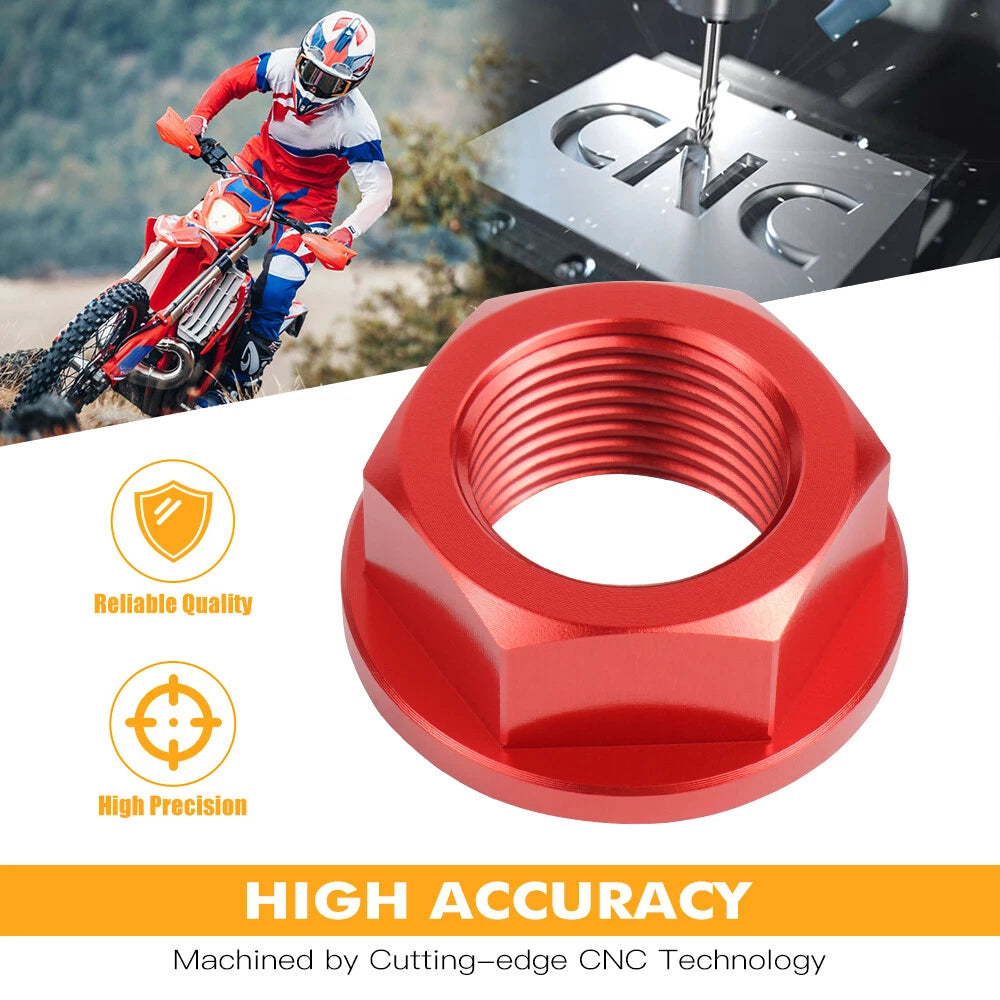 Rear Axle Nut for Beta Xtrainer 300 (2015–2024), RR 400 450 498 4T (2012–2014)