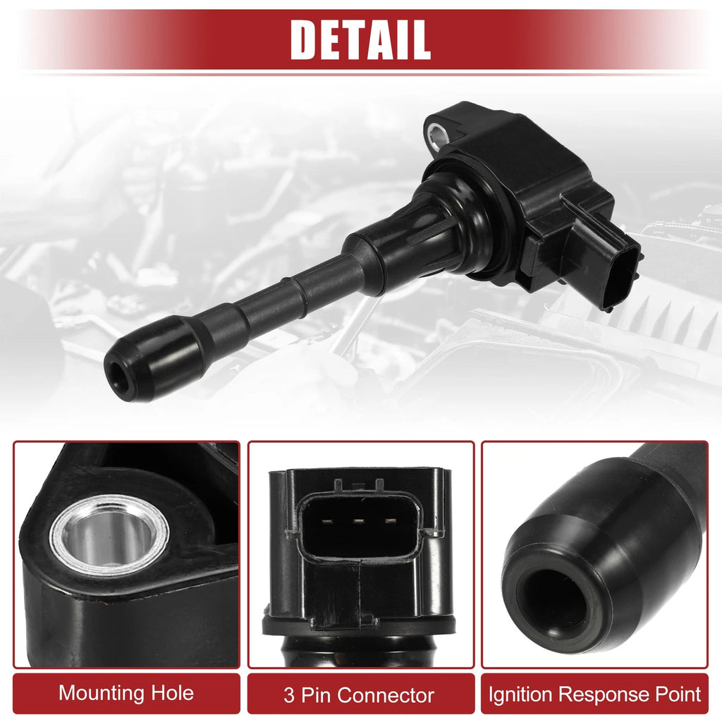 Set of 6 Ignition Coil Packs for Nissan 370Z (2009–2019) 766549136135