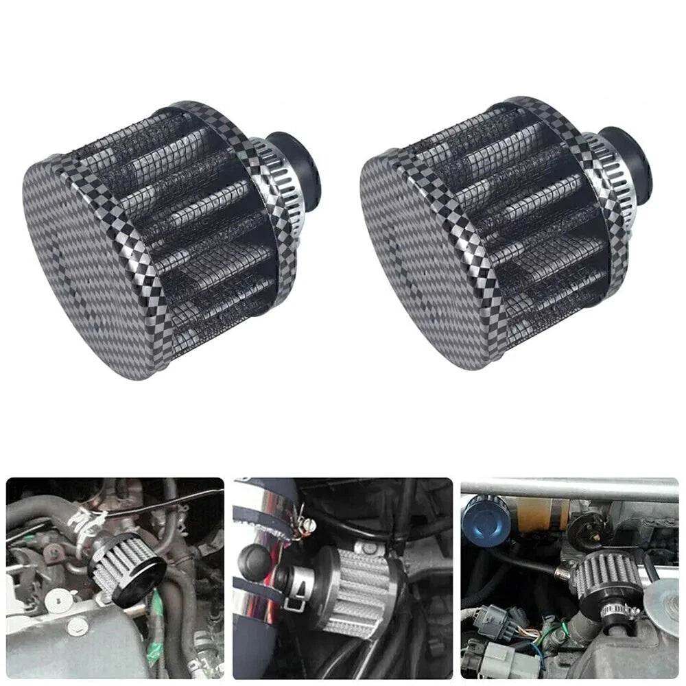 2Pcs Turbo Air Intake Filter for Car Breather Valve Cover
