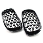 ABS Front Grille for BMW X5 F15 (2014–2016) Glossy Black Meteor Style