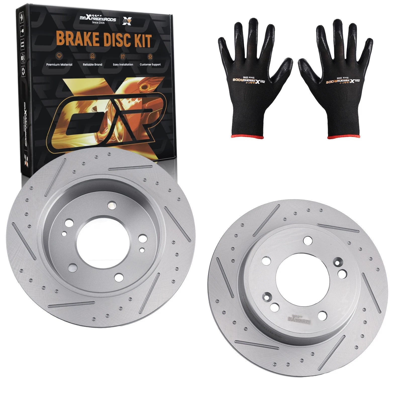 Rear Brake Rotors Pair for Hyundai Elantra (2011–2020) Kia Forte5 (2014–2024) S31603