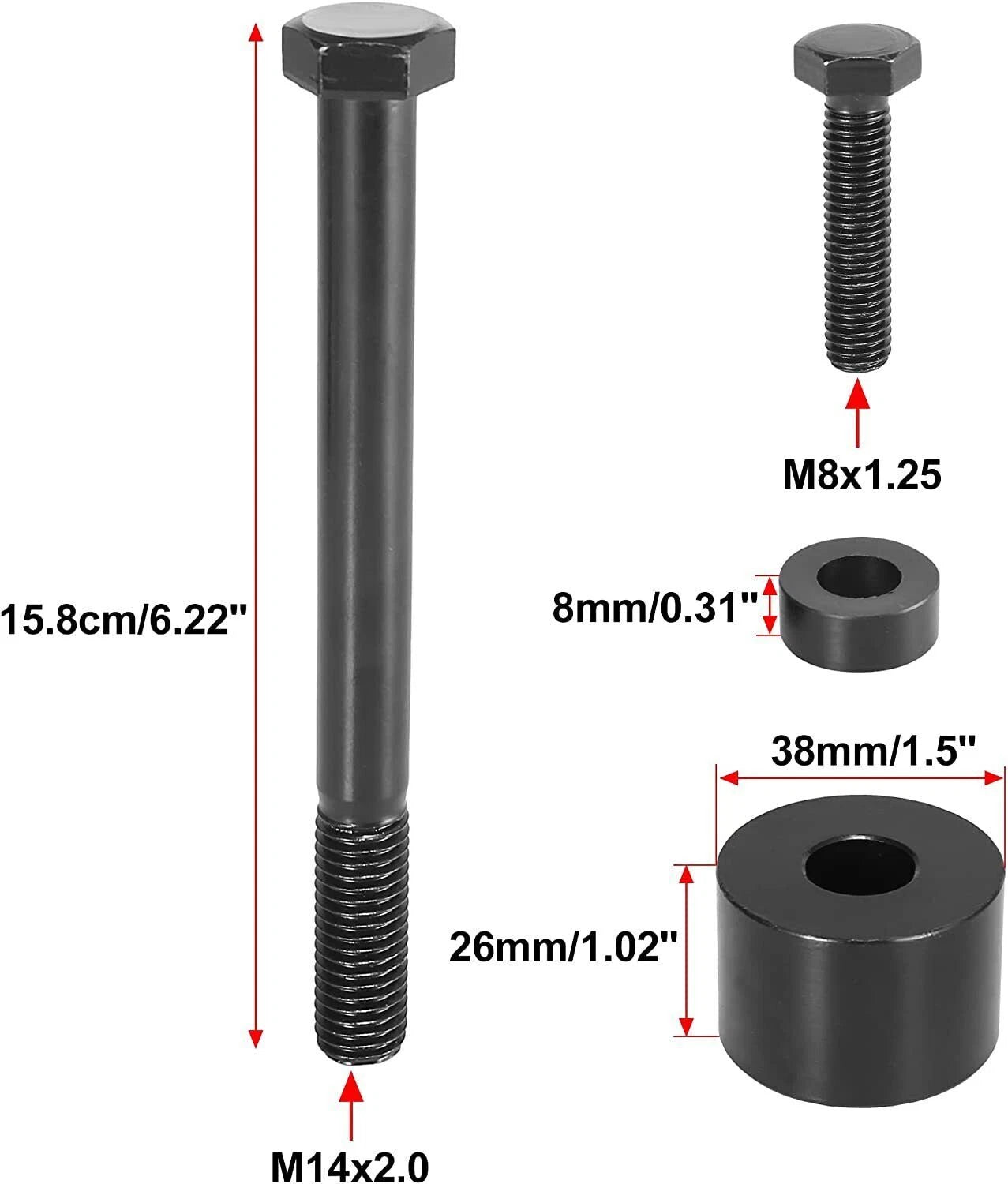 Differential Drop Kit for Tacoma 4Runner FJ Cruiser 4WD (2-3" Lift)