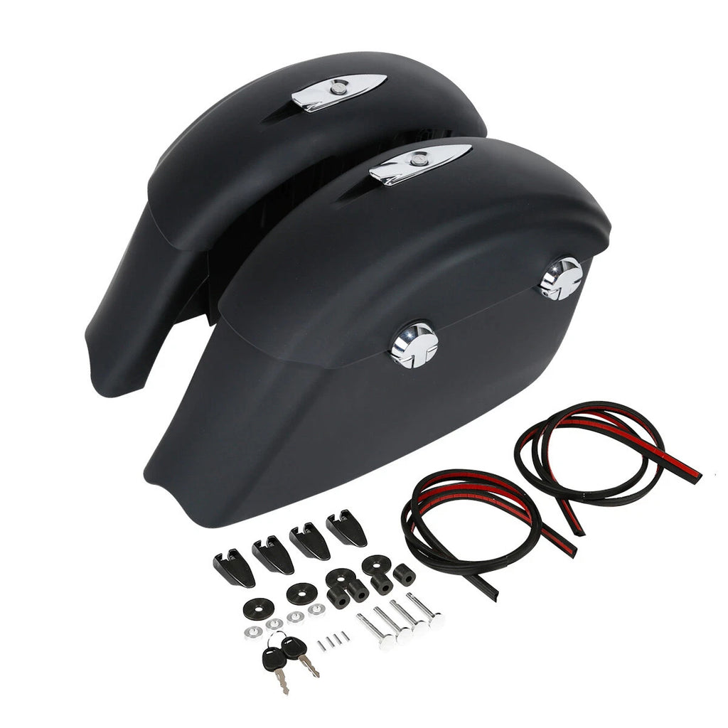 Matte Hard Saddle Bags with Electronic Latch for Indian Chieftain (2016–2018)