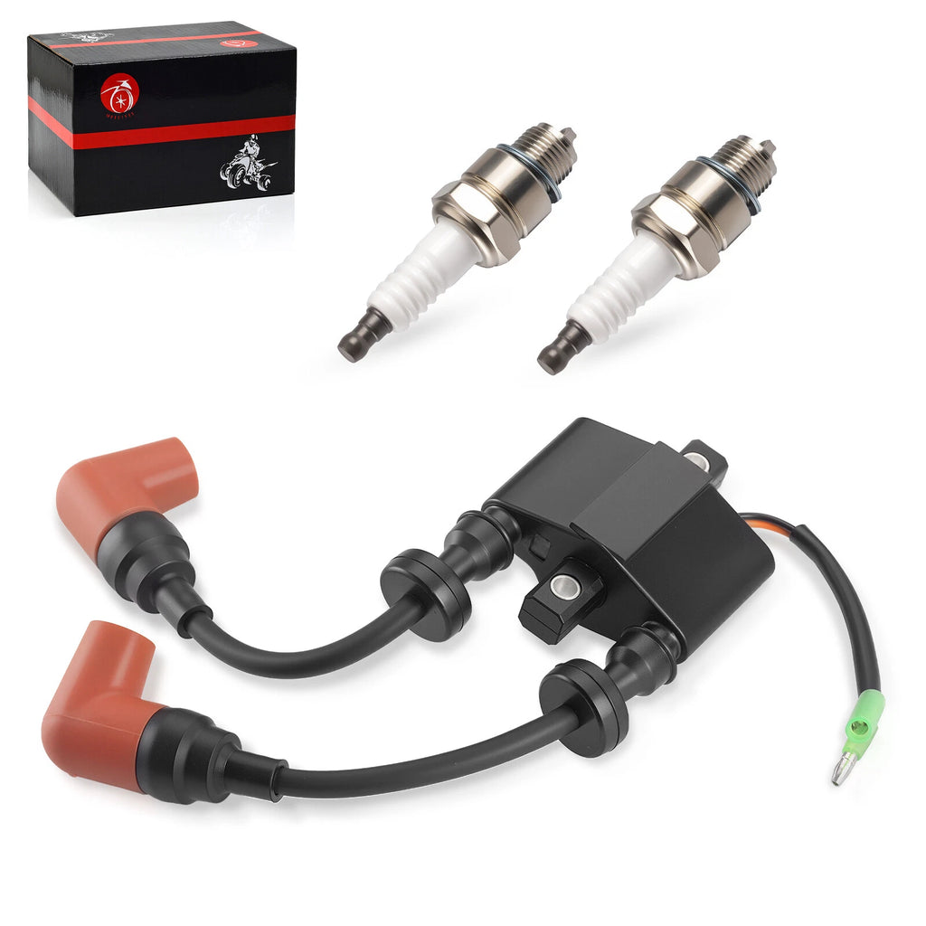 Ignition Coil & Spark Plug for Yamaha Outboard F6 F8 F9.9 T8 T9.9 C25 (1996–2017)