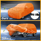 Waterproof Car Cover for Hyundai Santa Fe (2013–2023) 210D-PU, Orange