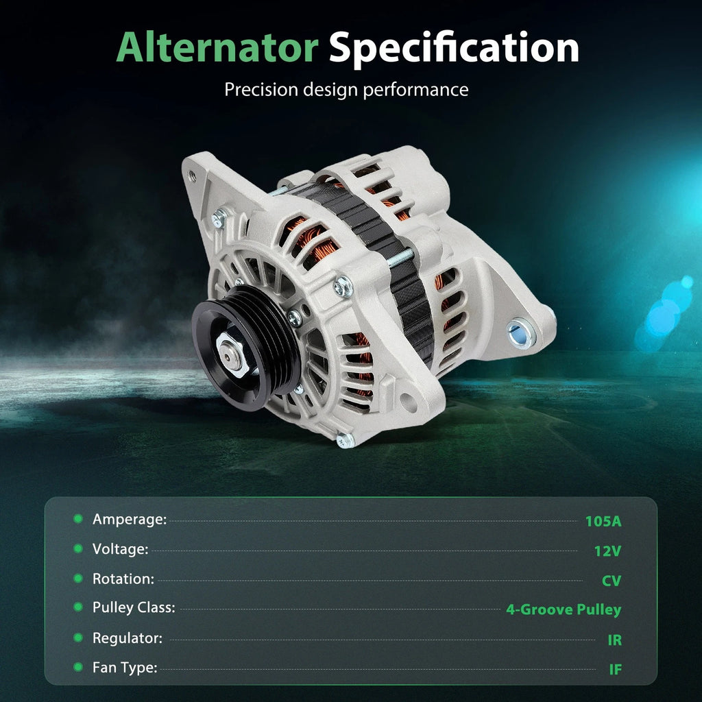 Alternator with Pulley for Mitsubishi Lancer (2005–2007)