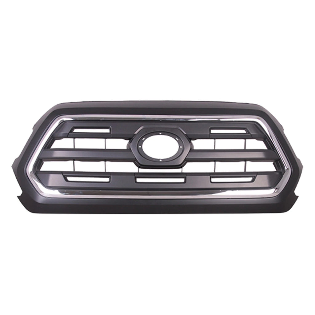 Replacement Black Chrome/Ready to Paint ABS Plastic Front Grille