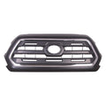 Replacement Black Chrome/Ready to Paint ABS Plastic Front Grille