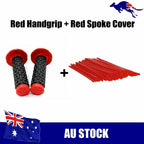 72Pcs Red Spoke Wrap Covers for Motorcycle Wheels (18–21 Inch)