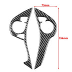 2X Carbon Fiber Steering Wheel Button Cover for Honda Accord (2013–2017)