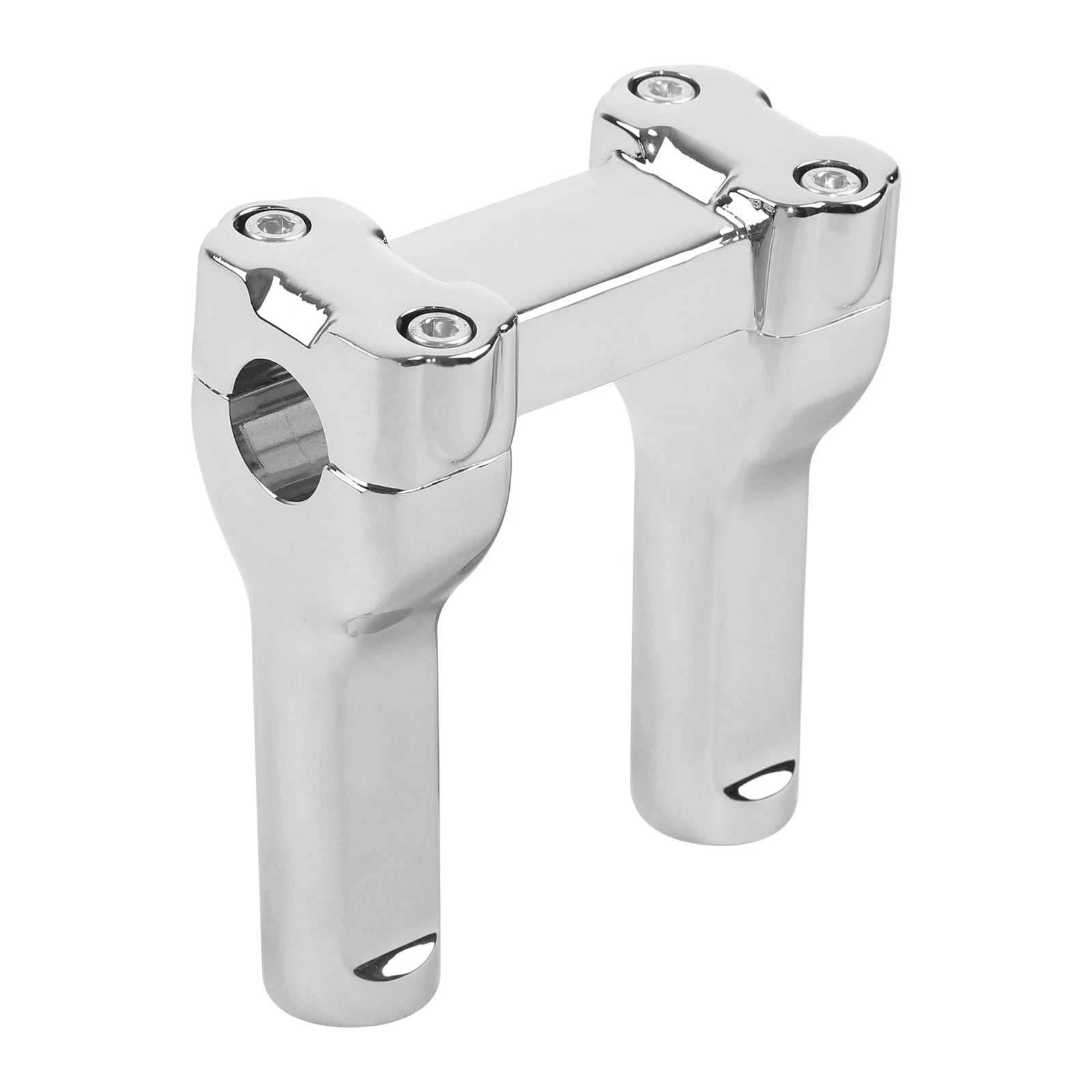 Chrome 4" Handlebar Riser for Harley Dyna Softail (2006–2023)