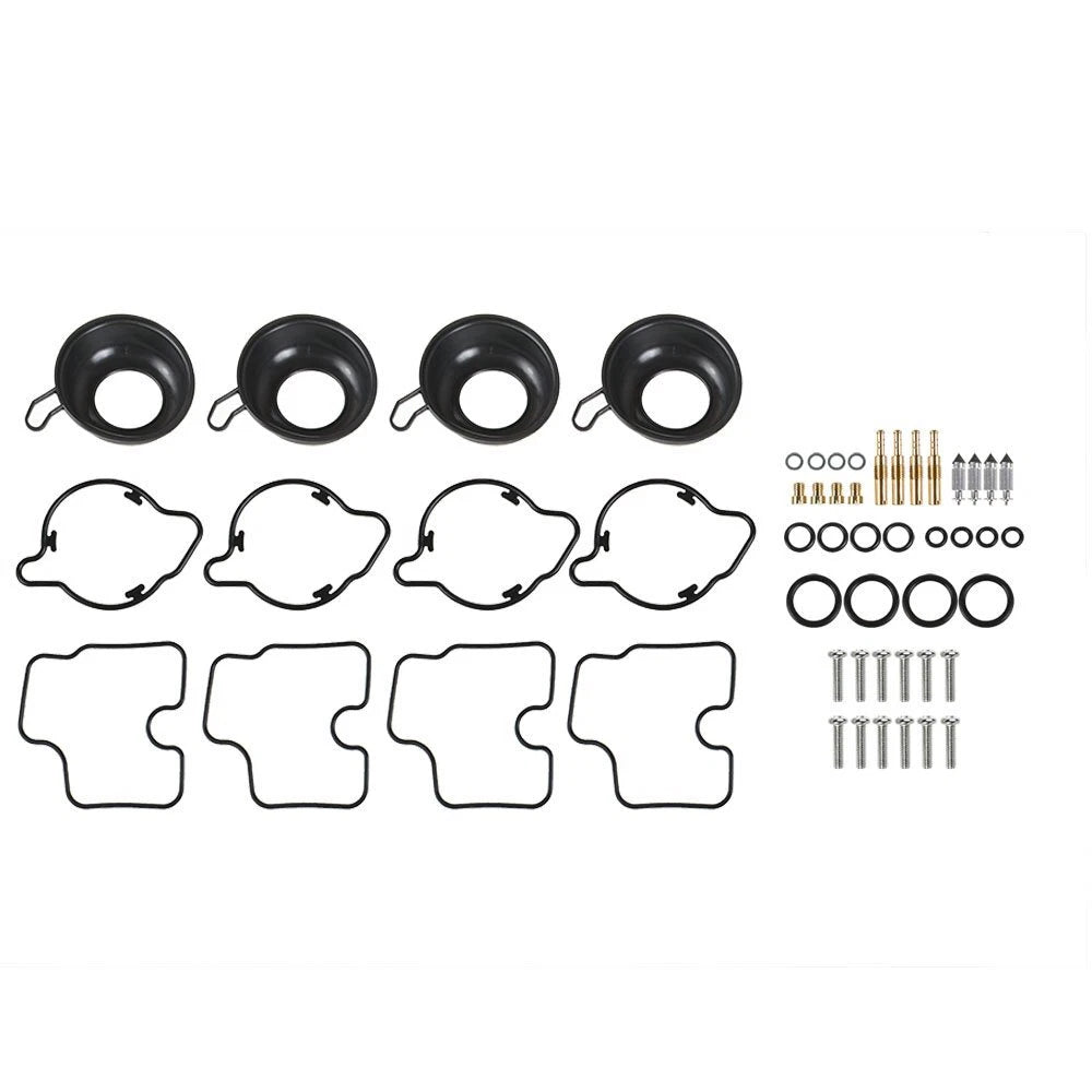 Set of 4 Carburetor Repair Kit Diaphragm Gasket for Honda CBR600F4 (1999–2000)