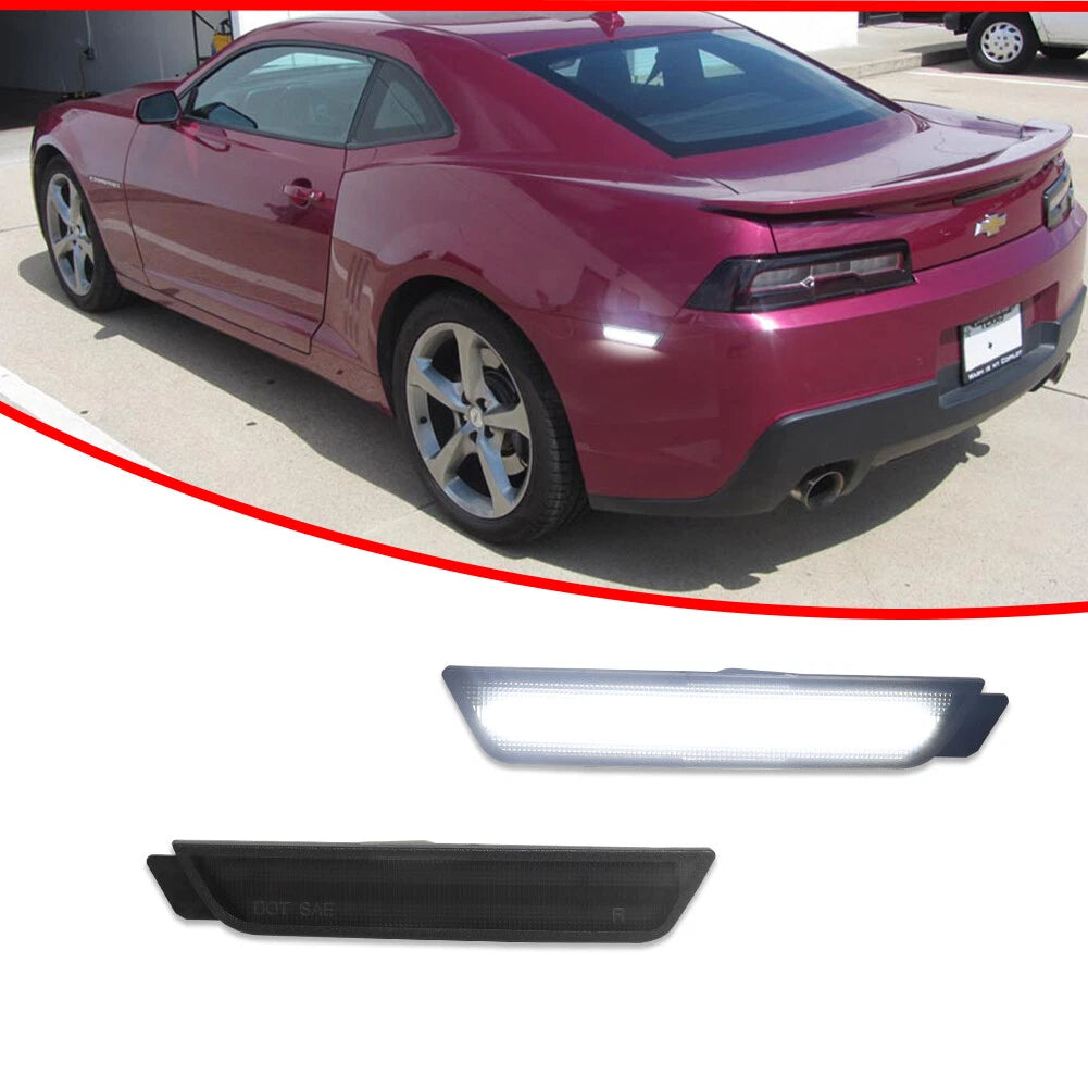 2X Smoked Rear Side Marker Lights for Chevrolet Camaro (2010–2015)